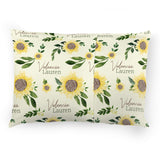 Personalized  Pillow Case | Sweet Sunflowers