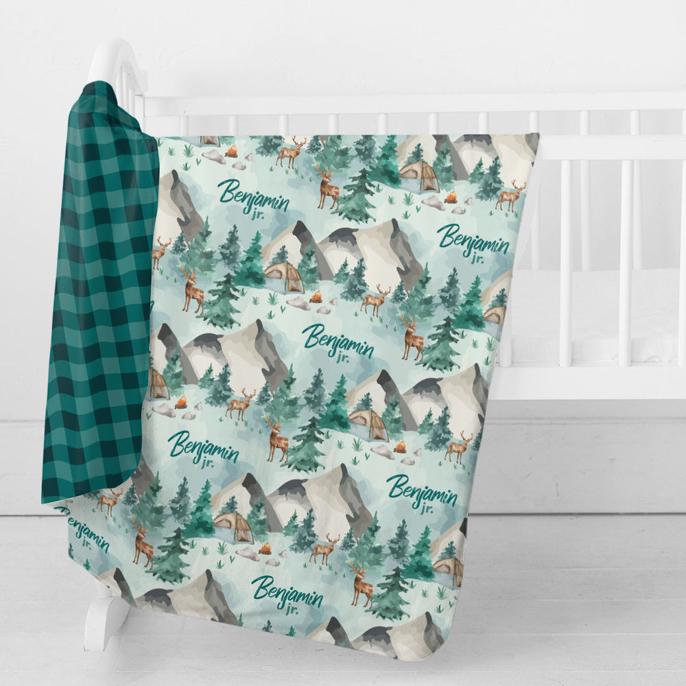 Personalized Swaddle Blanket | The Great Outdoors