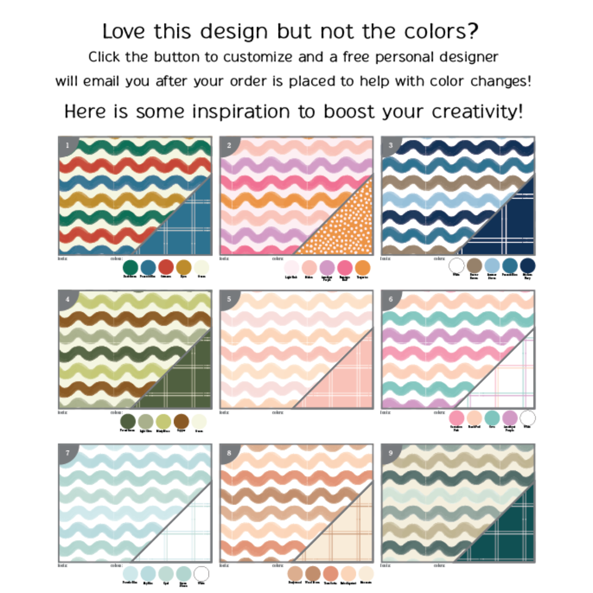 Personalized  Pillow Case | Warm Waves