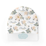 Personalized  Swaddle & Hat Set | Blooming Spring