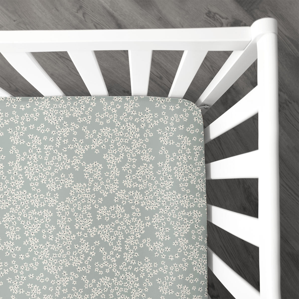 Crib Sheet | Petite Bleu Fleur