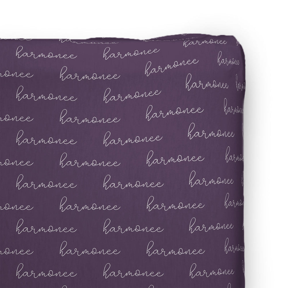 Personalized Changing Pad Cover | Whispering Wisteria