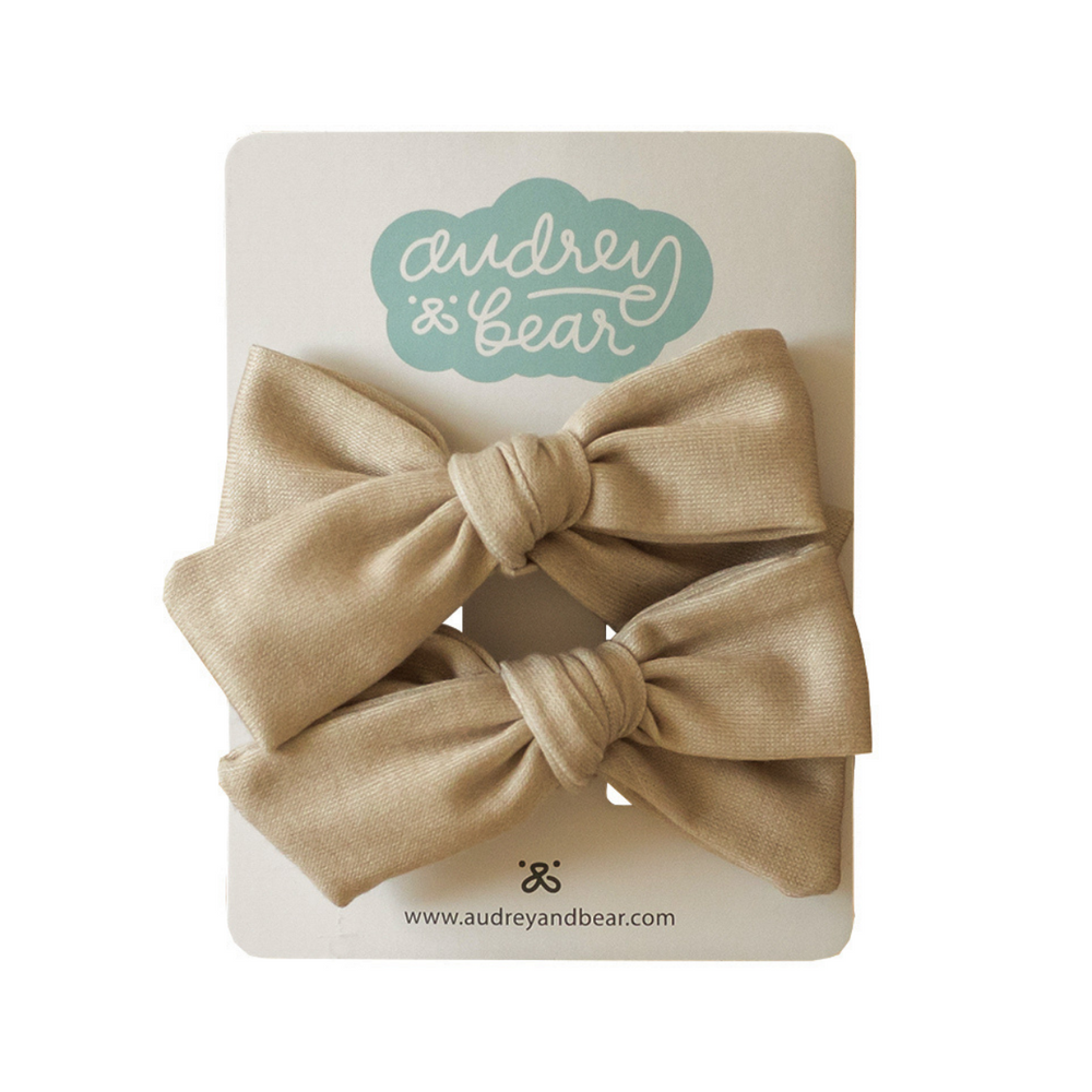 Everyday Bow Clips | Sand
