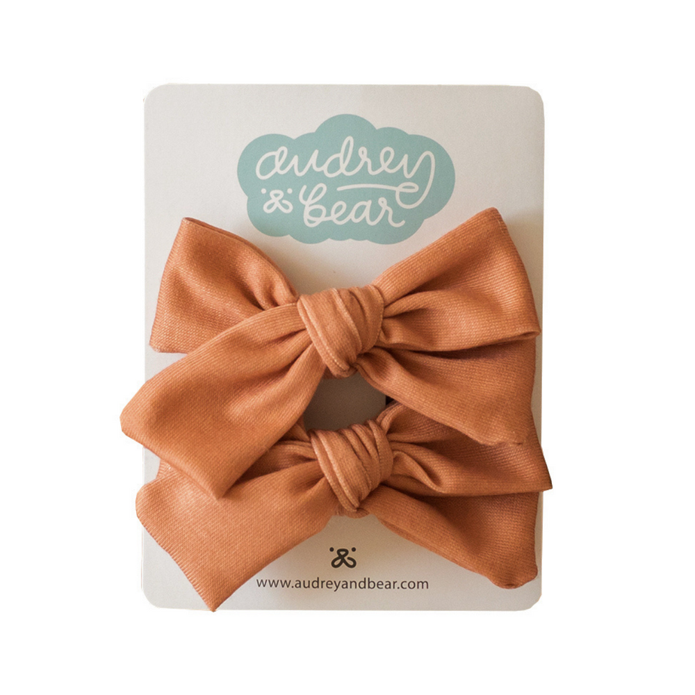 Everyday Bow Clips | Terra Cotta