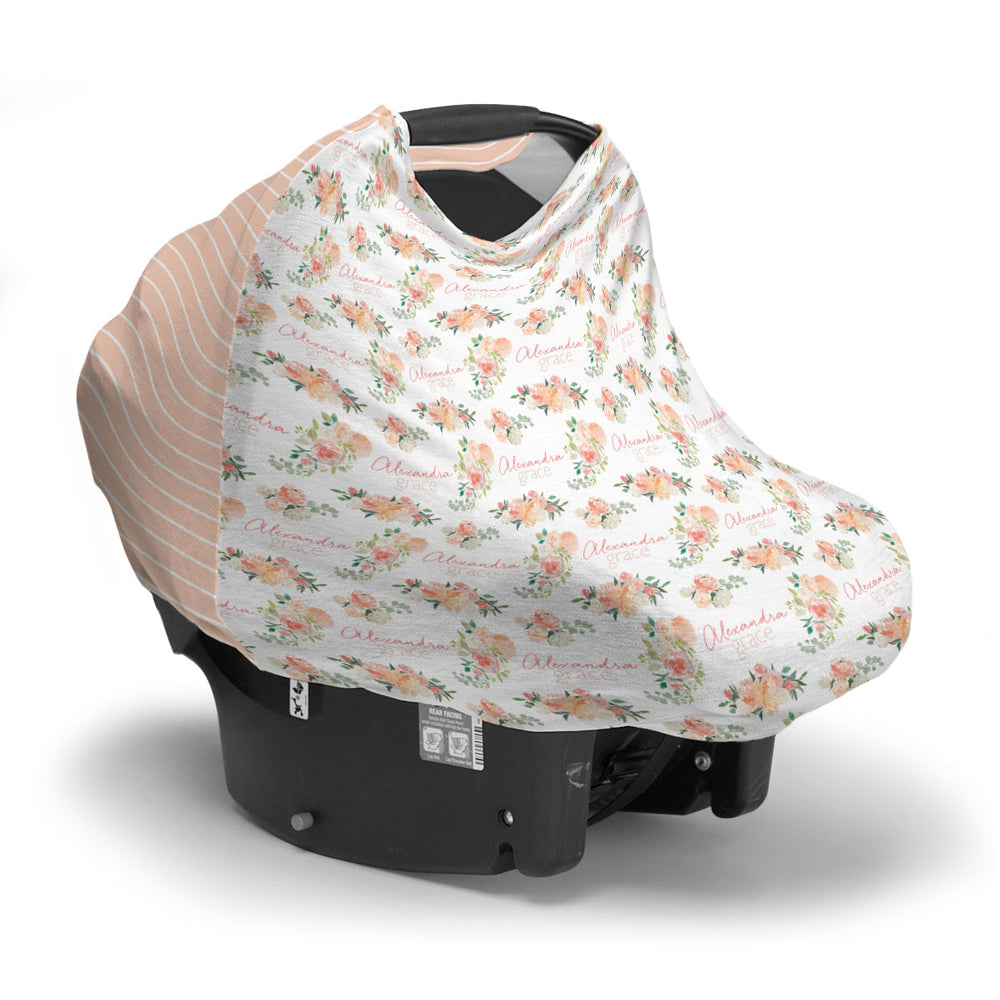 Personalized Car Seat Cover | Springtime Floral
