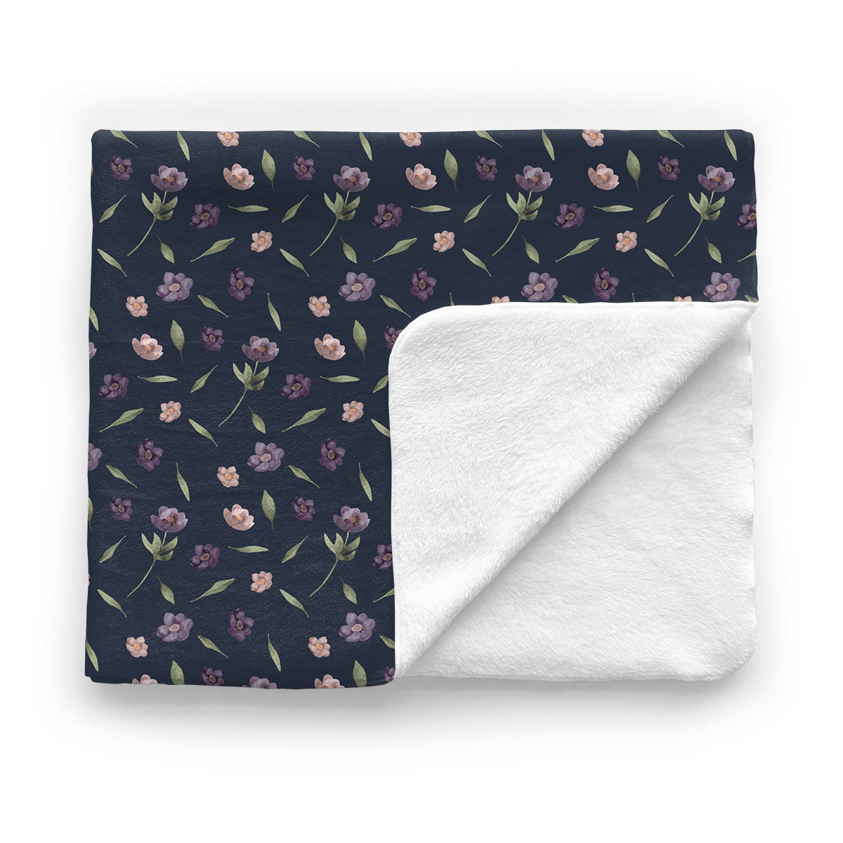 Baby Minky Blanket | Winter Floral