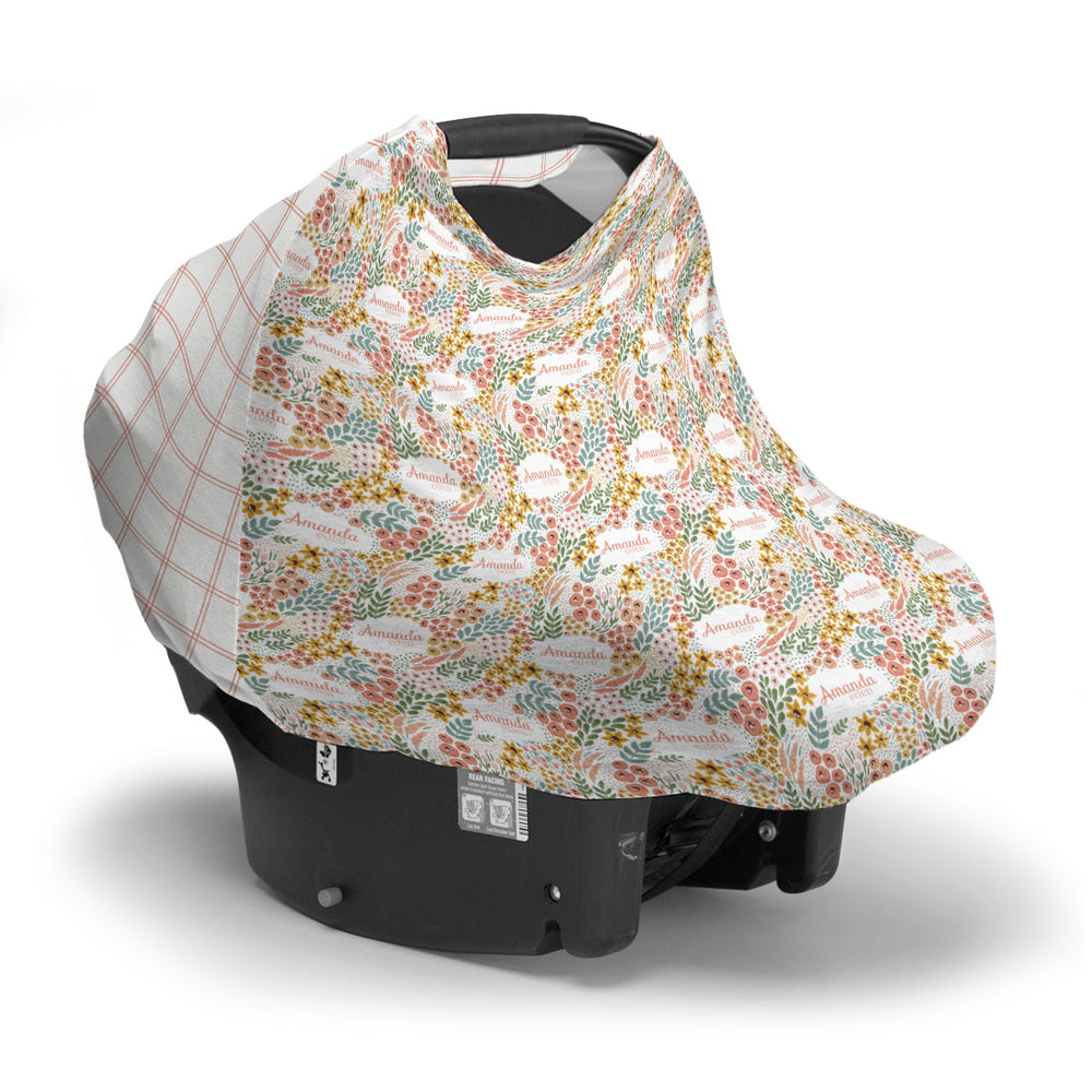 Personalized Car Seat Cover | Whimsy Floral