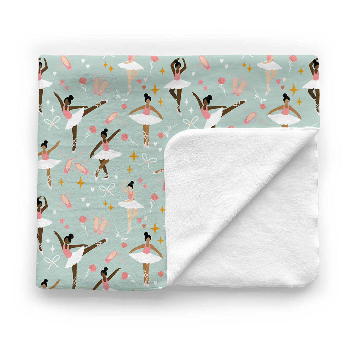 Kids Minky Blanket | Balancing Ballerina