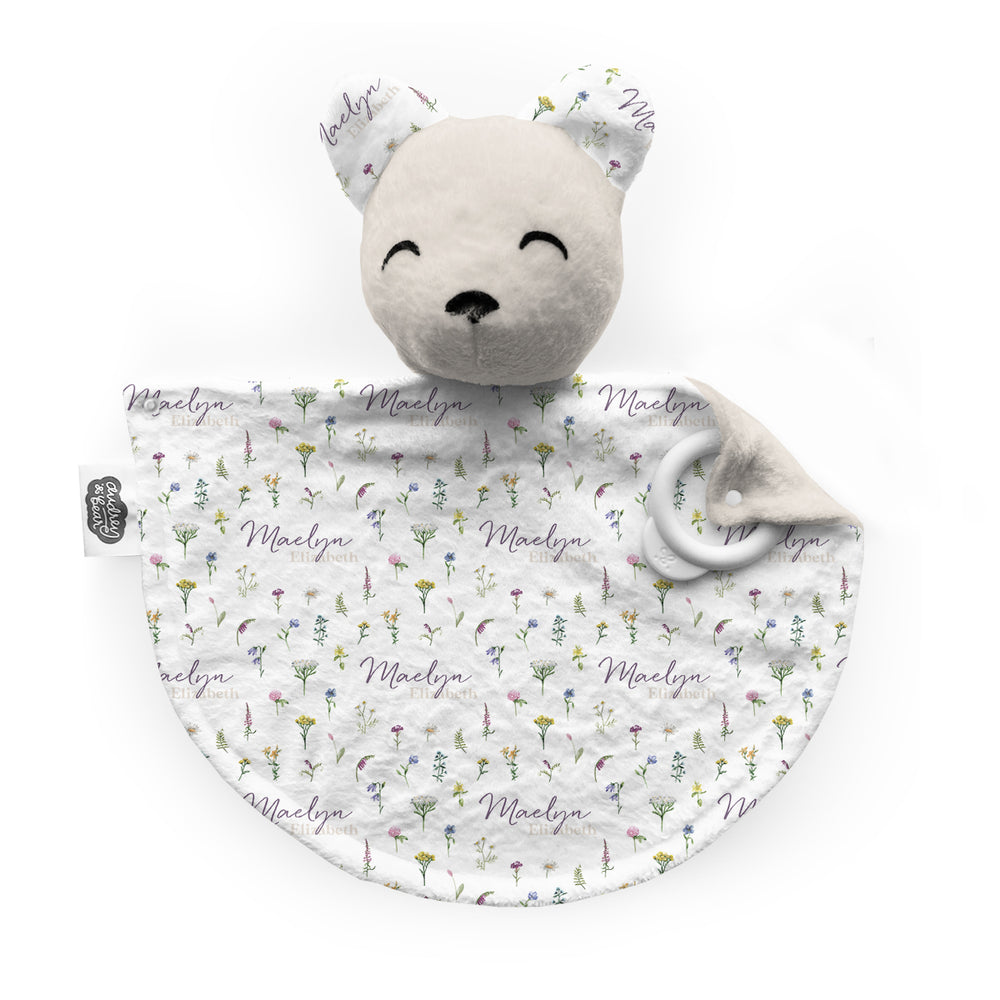 Personalized Bear Lovey | Meadow Floral