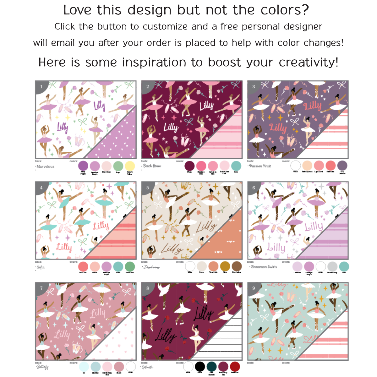 Personalized  Pillow Case | Balancing Ballerina