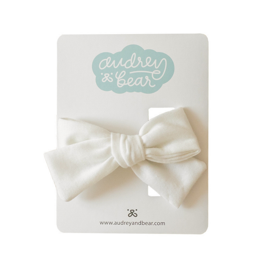 Everyday Bow Clips | White