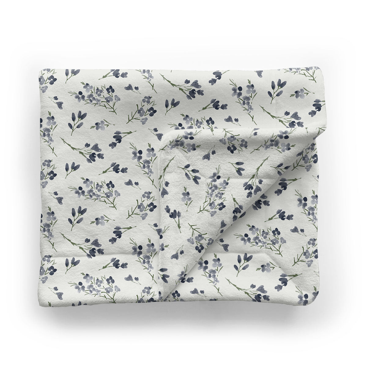 Kids Minky Blanket | Blueberry Blossoms