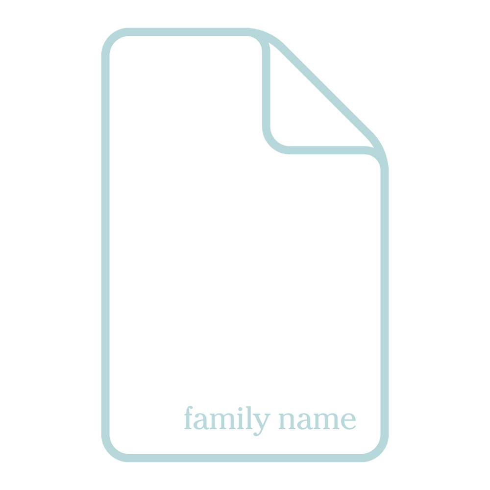 Personalized Family Name Blanket | Archive Design
