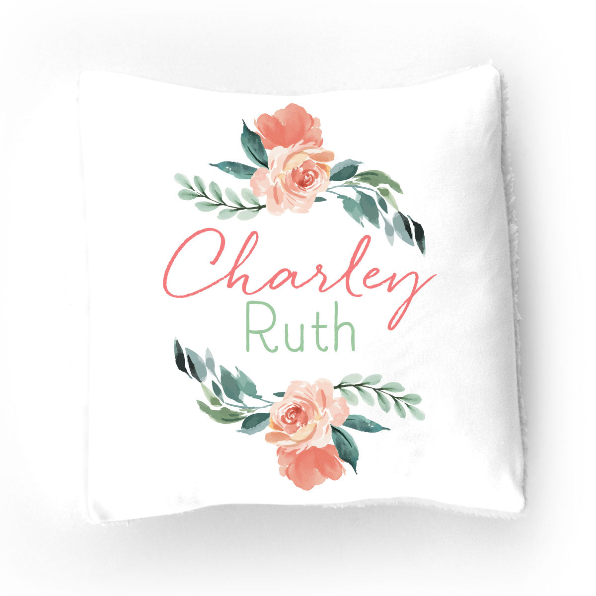 Stretchy Knit/Sherpa Throw Pillow | Sweet Blooms