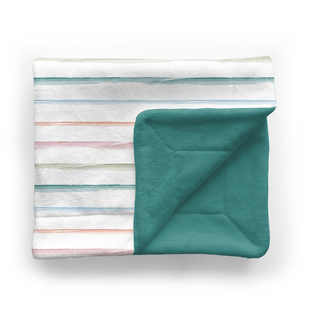 Kids Minky Blanket | Rainbow Stripe