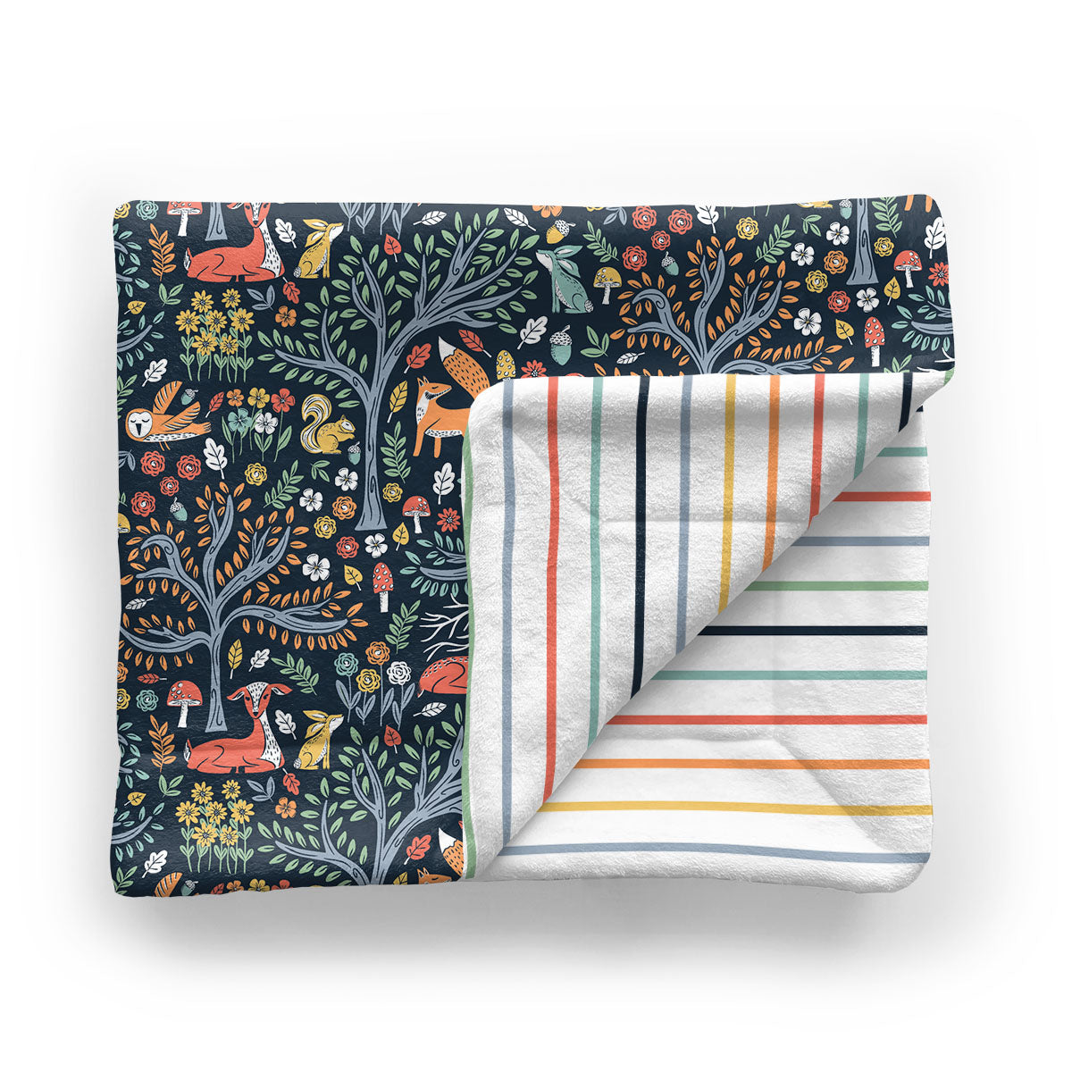 Kids Minky Blanket | Midnight Meadow