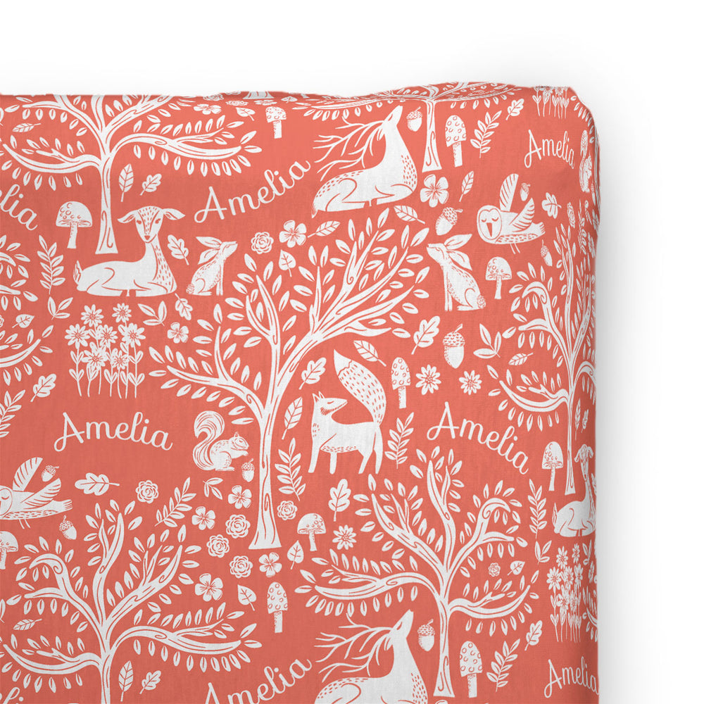Personalized Changing Pad Cover | Fairytale Meadow