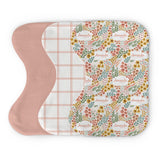 Personalized  Burp Cloth Set | Whimsy Floral