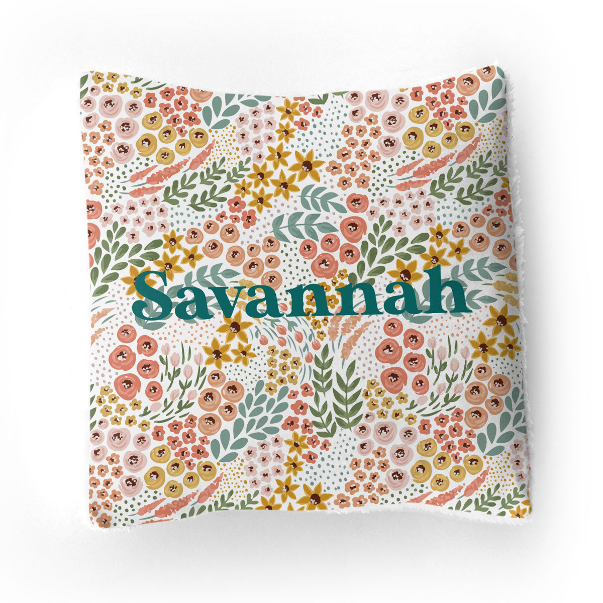 Personalized Throw Pillow | Whimsy Floral