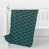 Personalized Swaddle Blanket | Farmhouse Crisscross