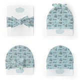 Personalized Swaddle & Hat Set | Prowling Polar Bears
