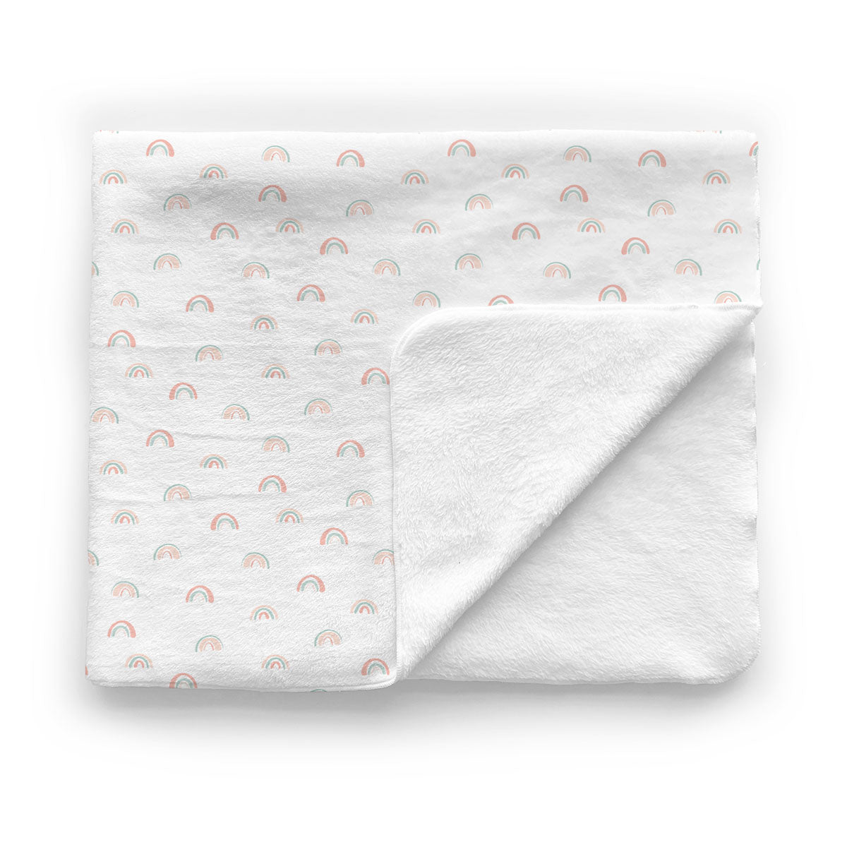 Baby Minky Blanket | Pastel Rainbows