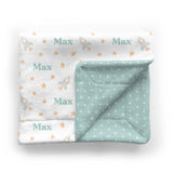 Personalized Baby Minky Blanket | Bright Rockets