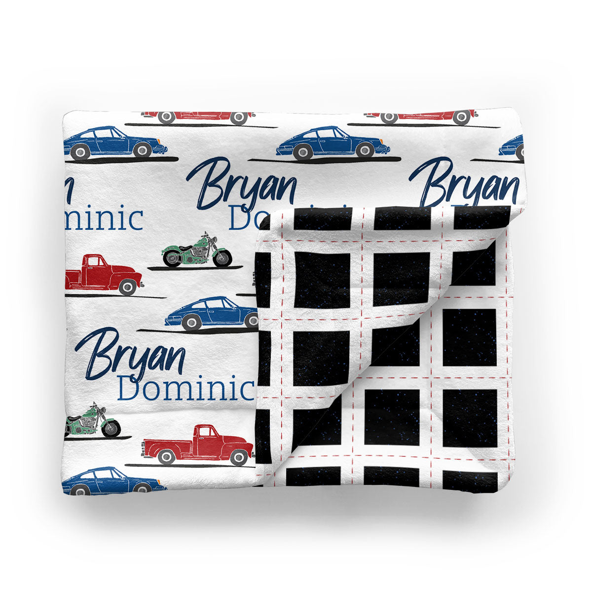Personalized Minky  Blanket | Car Show