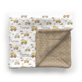 Personalized Minky Stroller Blanket | New Construction