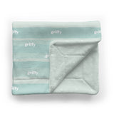Personalized Baby Minky Blanket | Sandy Waves