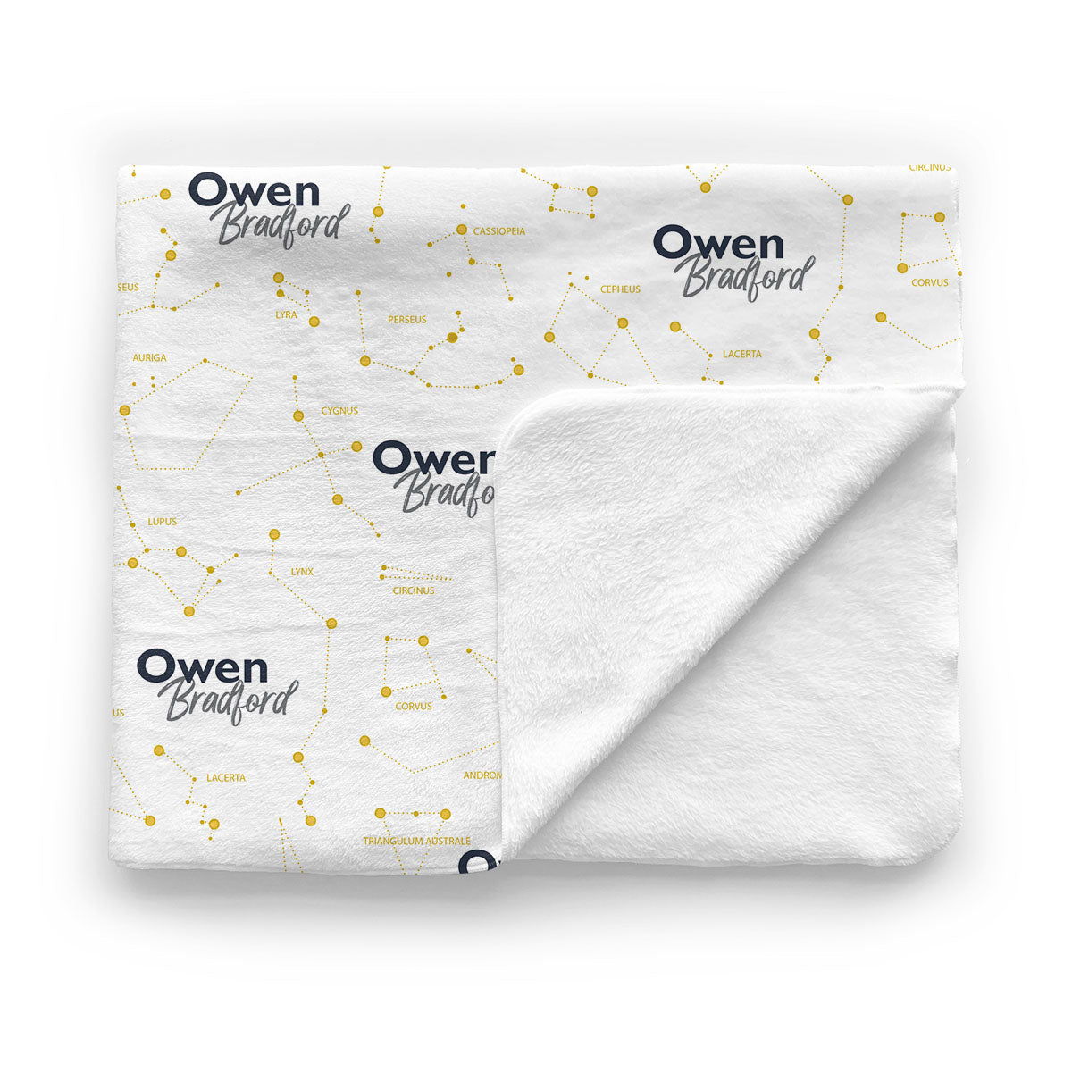Personalized Baby Minky Blanket | Captivating Constellations