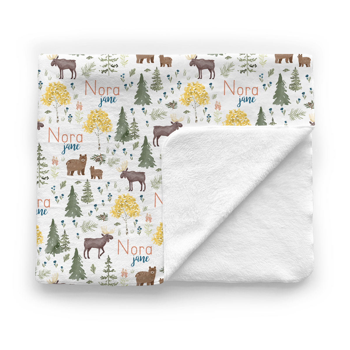 Personalized Baby Minky Blanket | Mountain Explorer