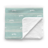 Personalized Baby Minky Blanket | Sandy Waves