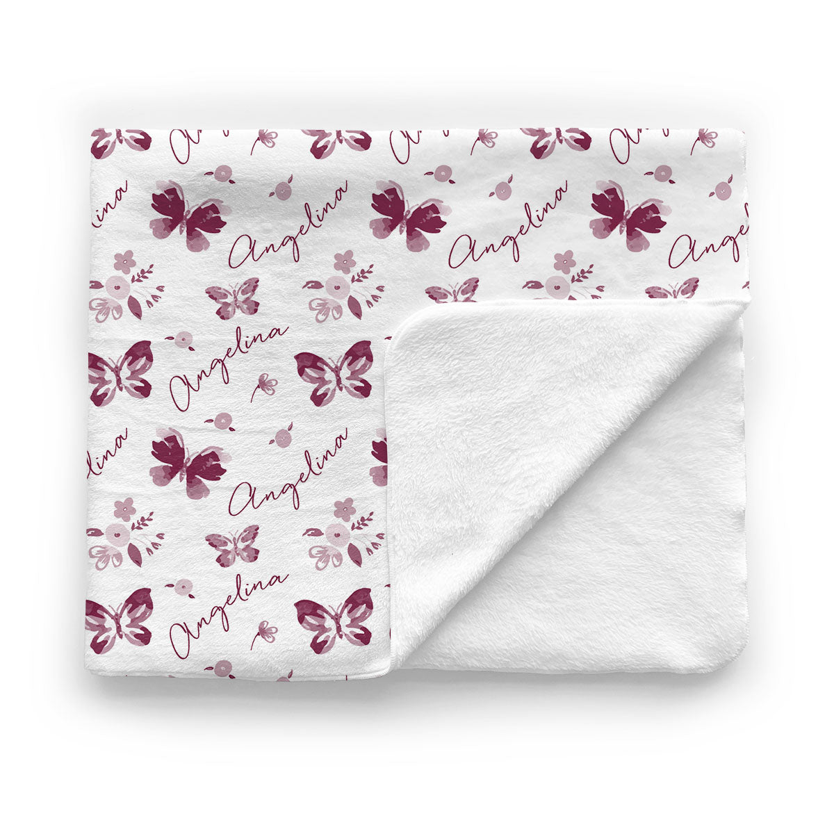 Personalized Baby Minky Blanket | Summer Butterfly