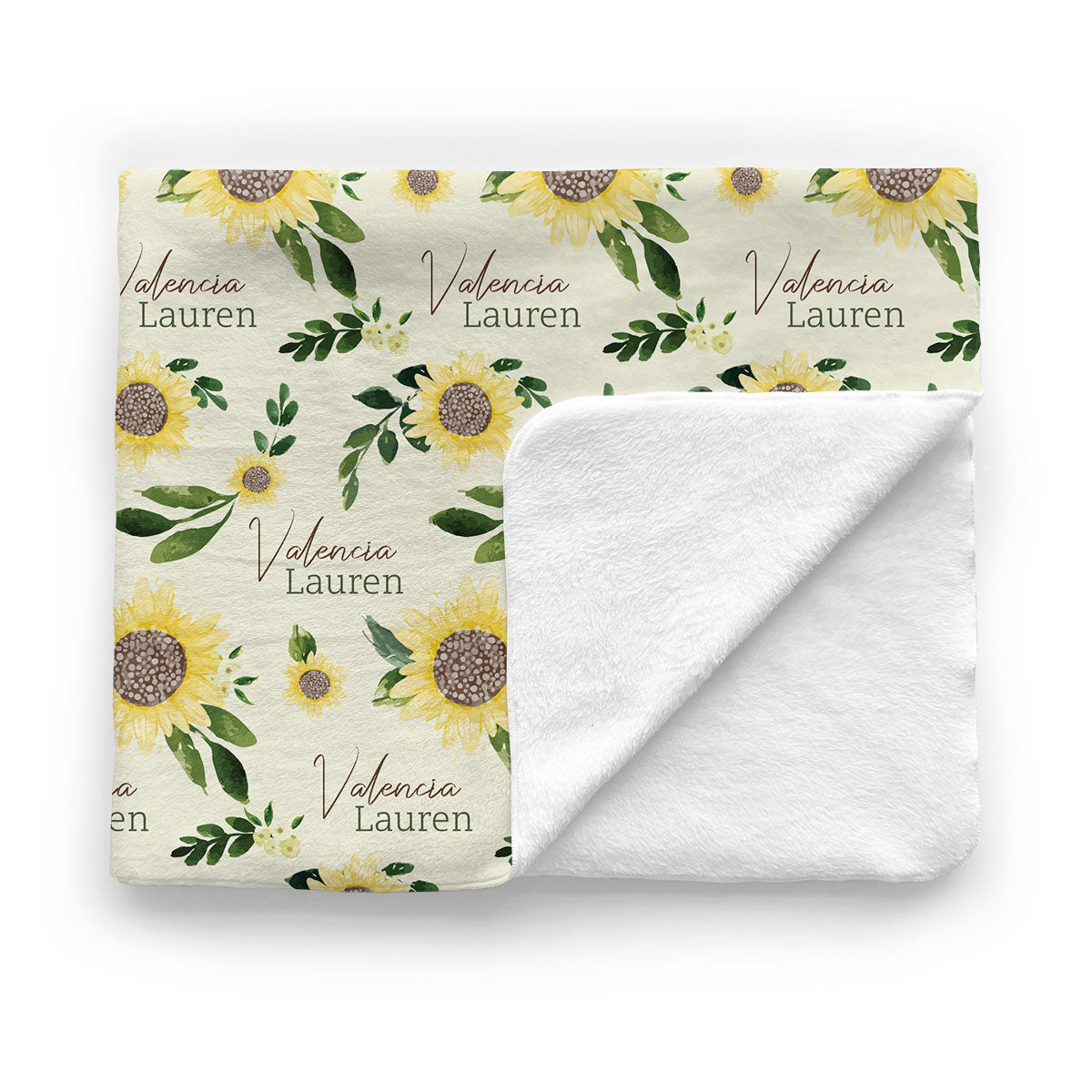 Personalized Minky  Blanket | Sweet Sunflowers