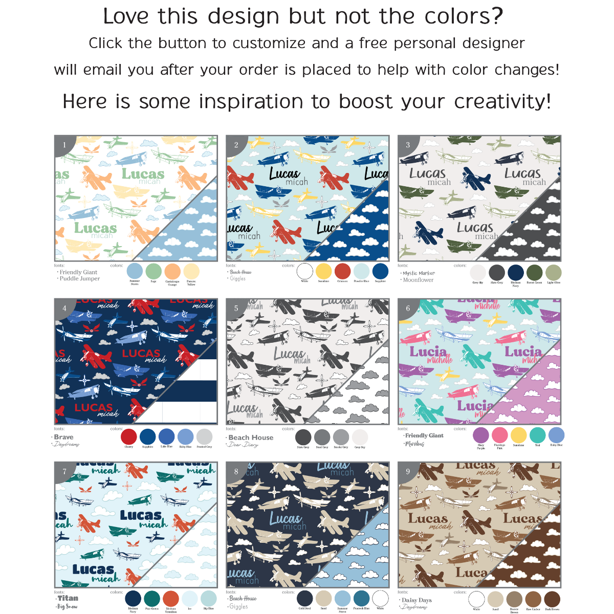 Personalized Pillow Case | Aviator