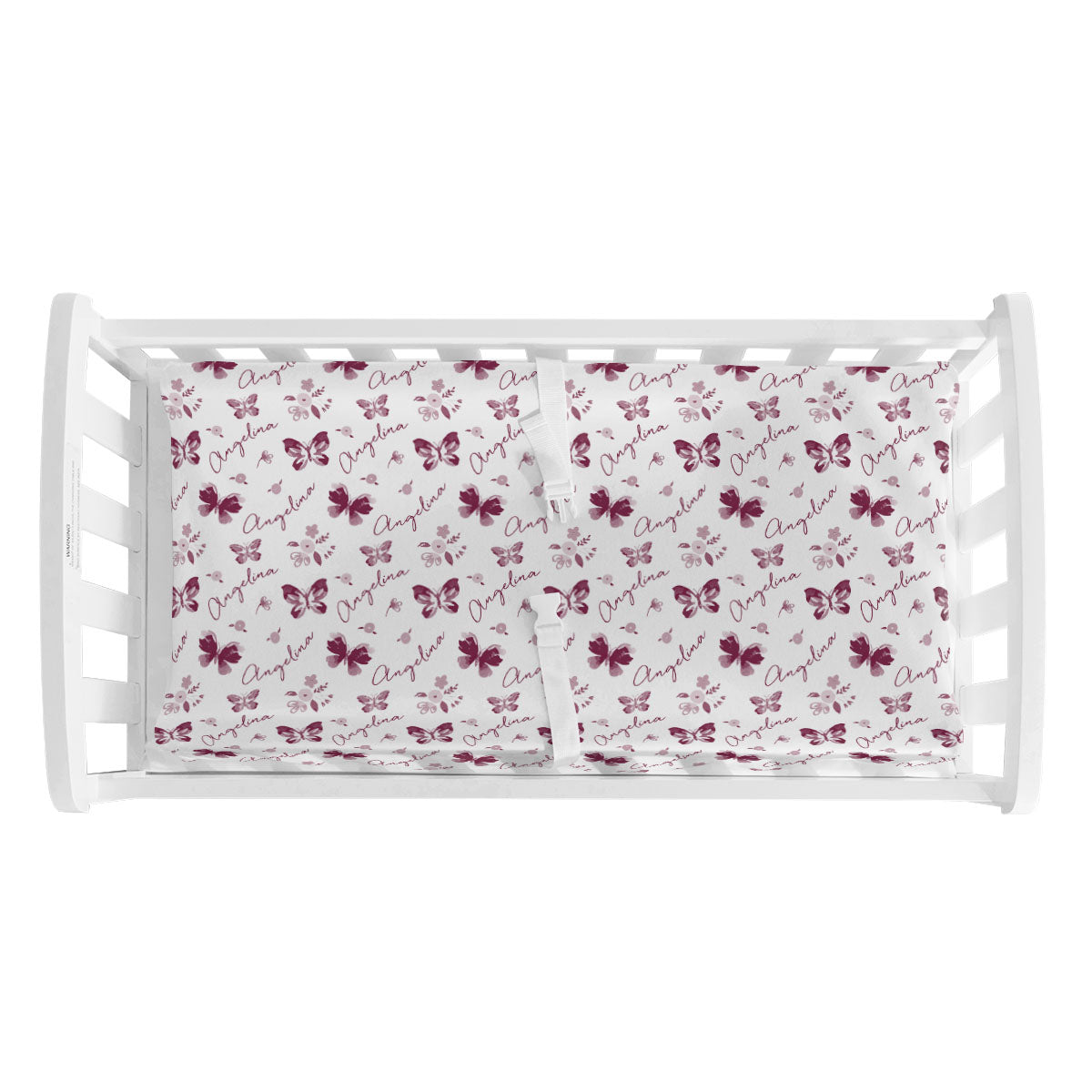 Personalized Changing Pad Cover | Summer Butterfly