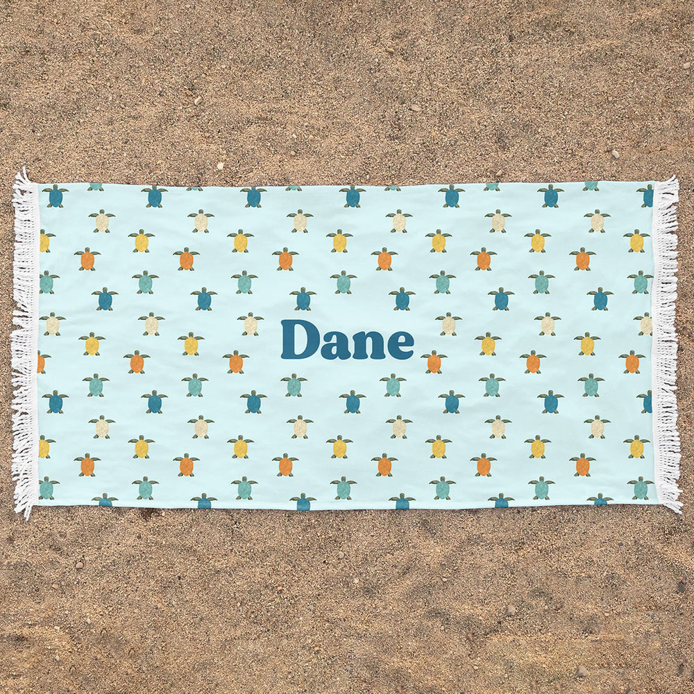 Rectangle Beach Towel | Hatchling Turtles