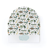 Personalized  Swaddle & Hat Set | Dancing Dinos