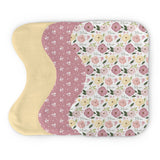 Personalized  Burp Cloth Set | Bella Flora