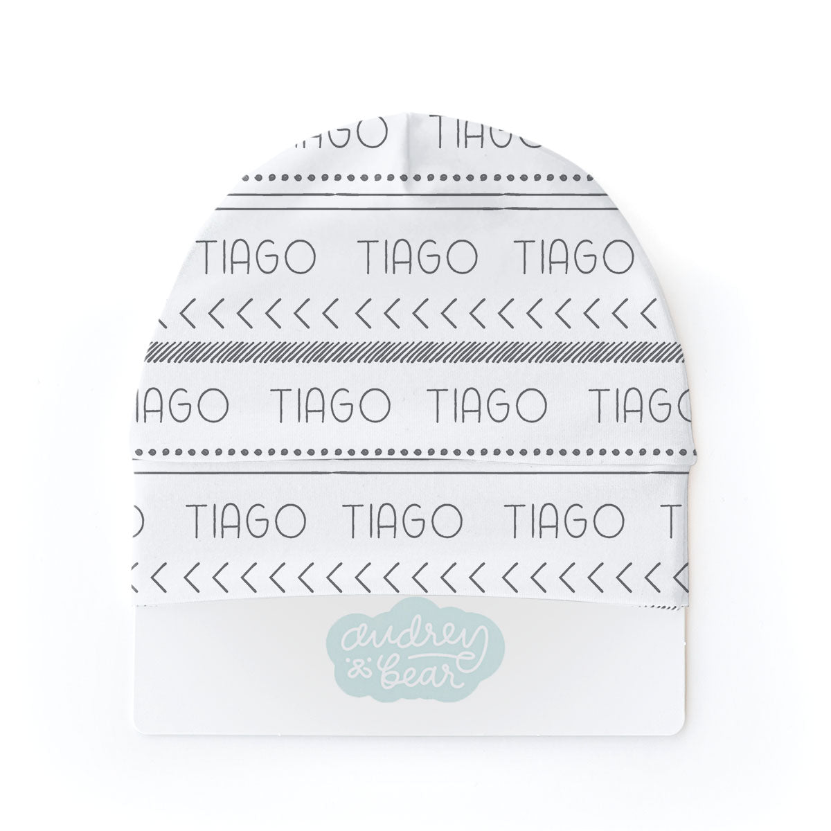 Personalized Swaddle & Hat Set | Tribal