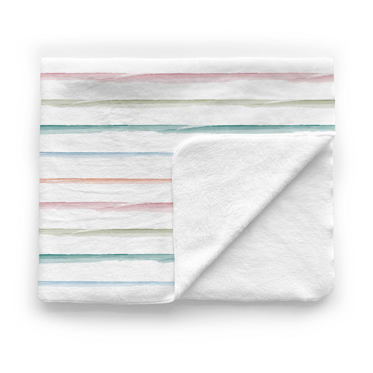 Kids Minky Blanket | Rainbow Stripe