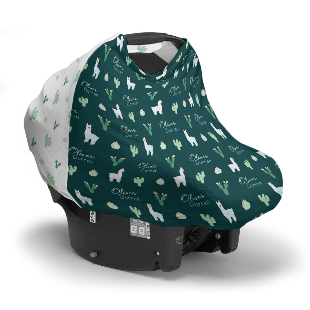 Personalized Car Seat Cover | Adorable Alpaca