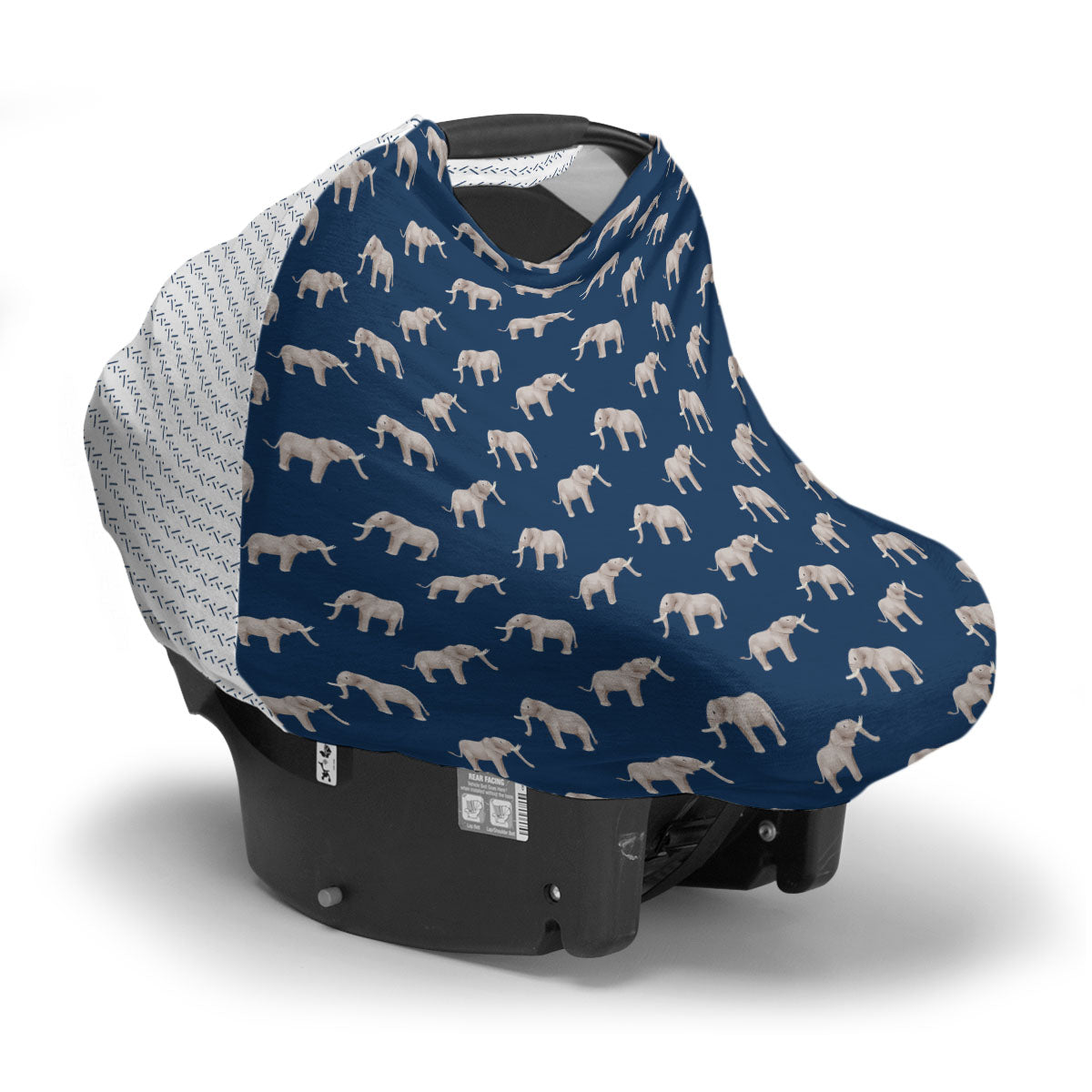 Personalized Stretchy Knit Car Seat Cover | Elephant Parade