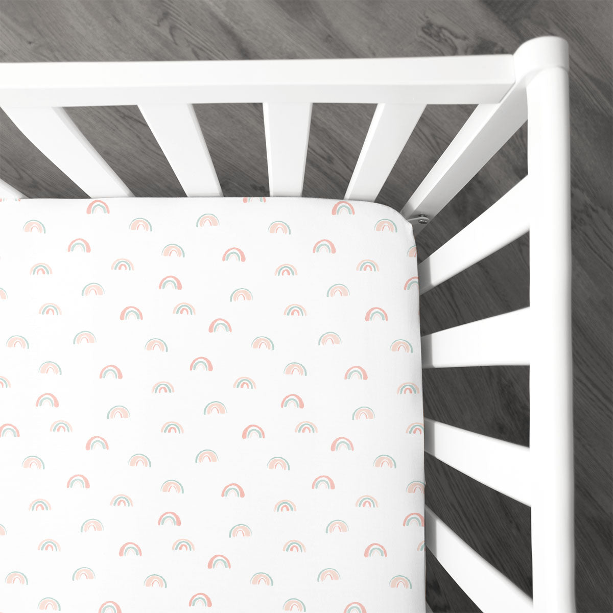 Crib Sheet | Pastel Rainbows