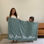 Personalized Family Name Blanket | Diamond Night