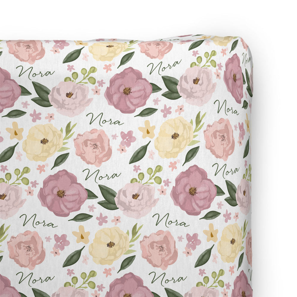 Personalized Changing Pad Cover | Bella Flora