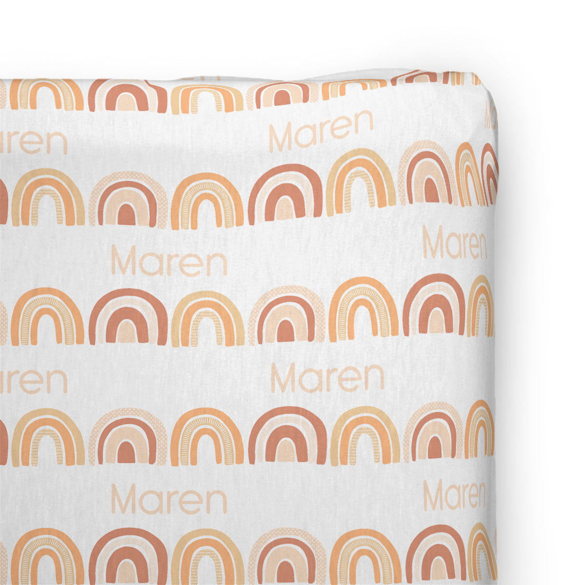 Personalized Stretchy Knit Changing Pad Cover | Canyon - Brilliant Rainbow