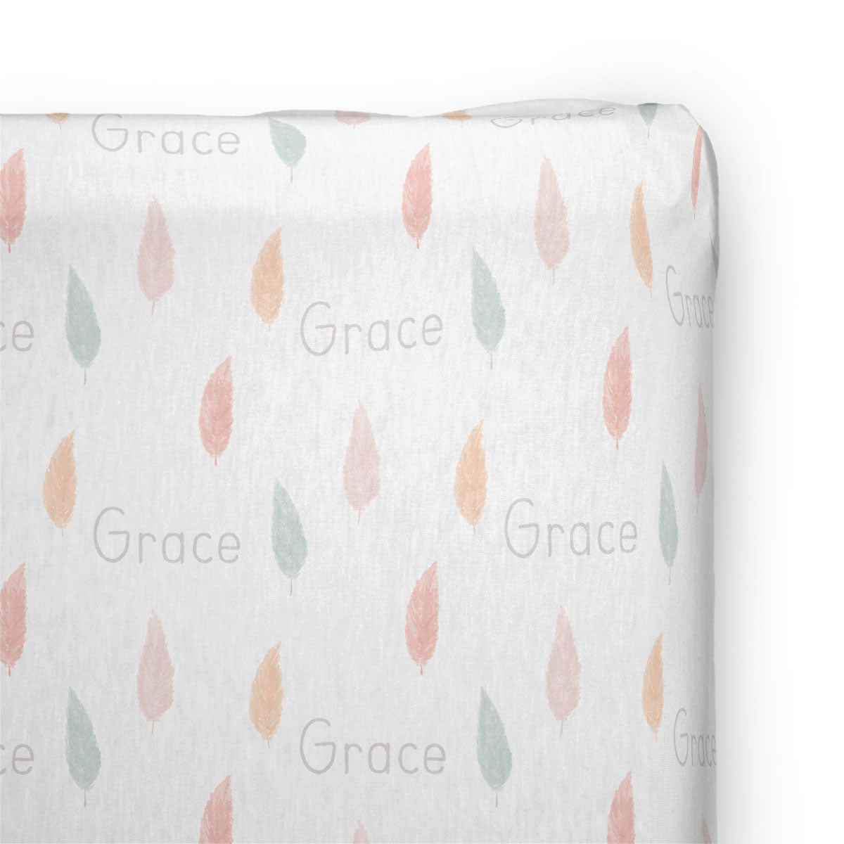 Personalized Changing Pad Cover | Dancing Feathers
