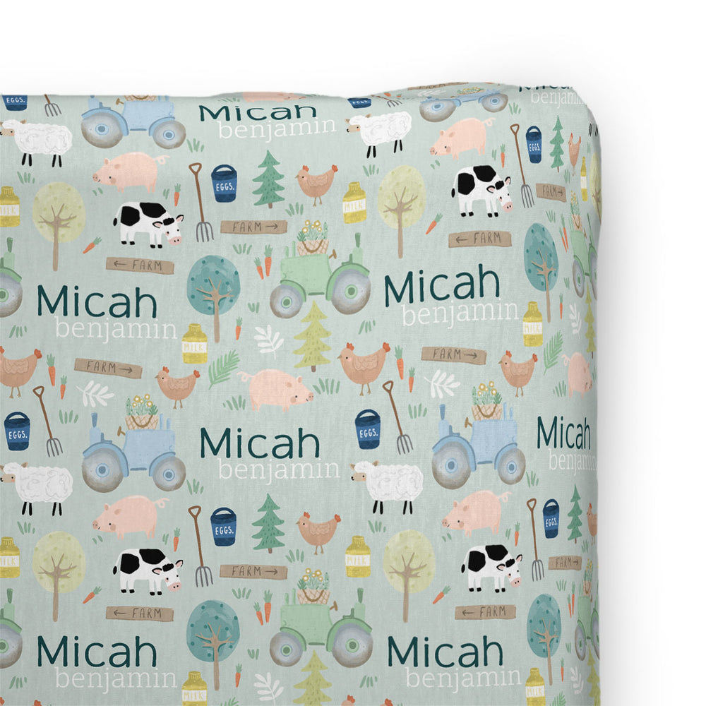 Personalized Changing Pad Cover | Farmyard